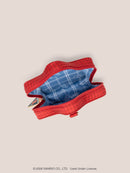 Hello Kitty® × JuJuBe Varsity Star Mini Bag Clip-on Pouch Accessory – Red Houndstooth Featuring Hello Kitty