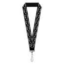 Lanyard - 1.0" - Batman Shield Black Silver
