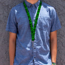 Lanyard - 1.0" - Electric Green Lantern Logo Scattered Black Green