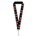Lanyard - 1.0" - DC Rebirth Justice League Trinity Group Pose Halftone Dots Black Gray
