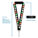 Lanyard - 1.0" - South Park Boys Face Repeat Black