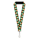 Lanyard - 1.0" - South Park Kyle Flip Poses Black