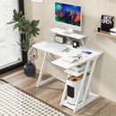 L Shaped Gaming Desk with Outlets and USB Ports