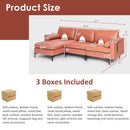 3-Seat L-Shaped Sectional Sofa with USB Ports & Storage