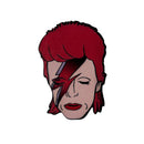 Large David Bowie Wooden Brooch Pin | Retro Rock Tribute