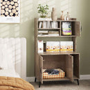 Large Cat Litter Box Enclosure with Display Storage Shelves