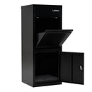 Large Galvanized Package Delivery Box for Outside with Anti-Theft Design
