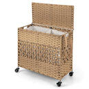2-Section Laundry Hamper with Removable Bags, 110L
