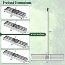 Lawn Leveling Rake 46 x 10 Inch Heavy Duty Lawn Level Tool for Soil