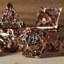 Legends of Valhalla - Copper and Blue Hollow Metal Dice Set