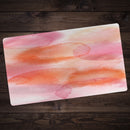 Orange Watercolor Clouds Playmat