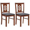 Upholstered Dining Chairs Set of 2 with Wood Frame