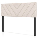 Linen Upholstered Headboard for Full and Queen Size Bed Frames
