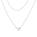 14K White Gold 1/2 cttw Prong Set Round-Cut Diamond 7 Stone Floral Cluster 18" Pendant Necklace (H-I Color, I1-I2 Clarity)