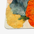 Bright Orange Watercolor Floral Playmat