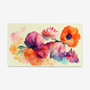 Bright Watercolor Flora Playmat