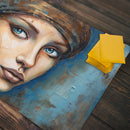 Girl with the Cog Earring Playmat