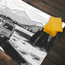 Through The Mountain Pass Playmat