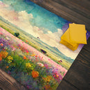 Vibrant Flowering Field Playmat