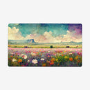Vibrant Flowering Field Playmat