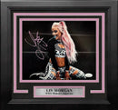Liv Morgan in Action Autographed Framed WWE Wrestling Photo