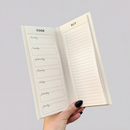 Live Organically Weekly Meal Planner | Hardbound | White and Rose Gold