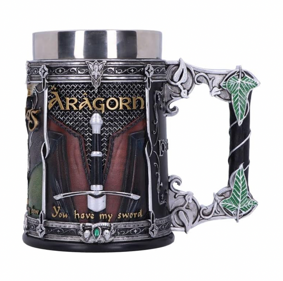 Lord of the Rings The Fellowship Sculpted Stainless Steel Tankard