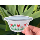 Lucky in Love Vintage Pyrex Sticker