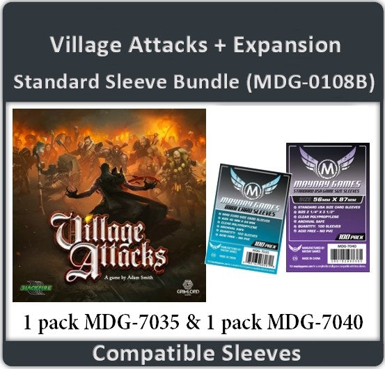 Village Attacks + Expansion Compatible Card Sleeve Bundle