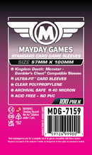 "Kingdom Death Gambler's Chest" Large Compatible Sleeves (57x100mm) Standard 7159 or Premium 7164