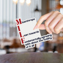 MILF Misanthrope I Lean Towards Fundamentally Agreeing With About the Futility of It All Glossy Die Cut Vinyl Sticker 2.95in x 2.91in