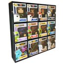 KUBBIE DLX BLACK (3x4) - In Box Display Case for Funko Pops, Wall Mountable & Stackable Pop Shelf (Cardboard)