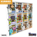 KUBBIE DLX WHITE (3x4) - In Box Display Case for Funko Pops, Wall Mountable & Stackable Pop Shelf (Cardboard)