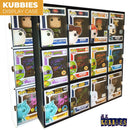 KUBBIE DLX BLACK (3x4) - In Box Display Case for Funko Pops, Wall Mountable & Stackable Pop Shelf (Cardboard)