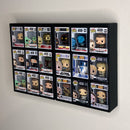 BITTY KUBBIE BLACK (3x3) - Display Case for Funko Bitty Pops, Wall Mountable & Stackable Pop Shelf (3D Printed)