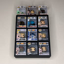 BITTY KUBBIE BLACK (3x3) - Display Case for Funko Bitty Pops, Wall Mountable & Stackable Pop Shelf (3D Printed)