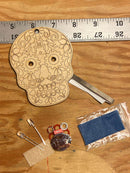 LED Wooden Maker Sugar Skull Kit