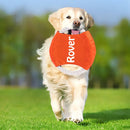 Personalized Name Cotton Rope Flying Disc Dog Toy, Gift for Dog - Blue, Red, Yellow or Orange