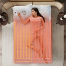 Electric Heated Mattress Pad with Dual Controllers & Auto-Off