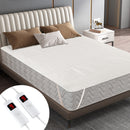 Electric Heated Mattress Pad with Dual Controllers & Auto-Off
