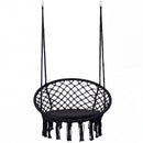 Macrame Swing Chair Hammock Chair with Round Seat Cushion
