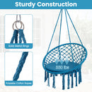 Macrame Swing Chair Hammock Chair with Round Seat Cushion
