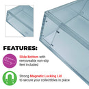 Acrylic Case for Nintendo Game Boy Color Original Video Game Console Box, 4mm thick, UV Resistant & Magnetic Slide Bottom