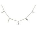 Man-Repeller Teeth Necklace in Silver