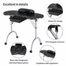 Foldable Manicure Table with Drawer and Wrist Cushion