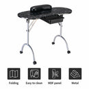 Foldable Manicure Table with Drawer and Wrist Cushion