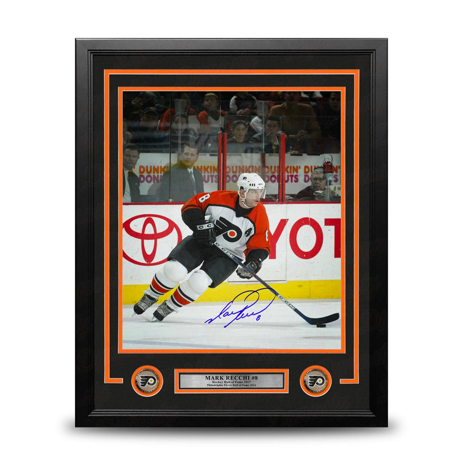 Mark Recchi in Action Philadelphia Flyers Autographed 16