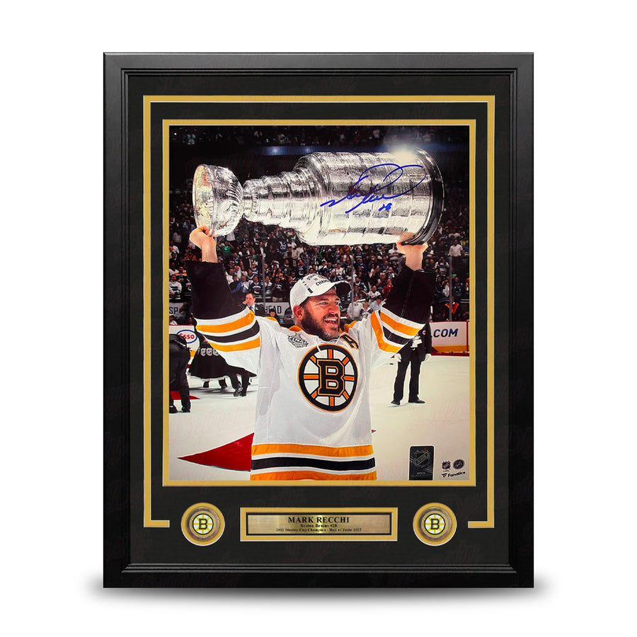 Mark Recchi 2011 Stanley Cup Champions Boston Bruins Autographed 8