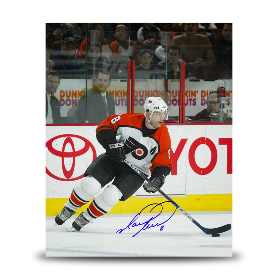 Mark Recchi in Action Philadelphia Flyers Autographed 11