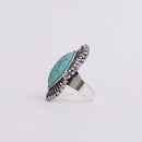 Marquise Western Adjustable Turquoise Ring | Diamond Shaped Fashion Jewelry